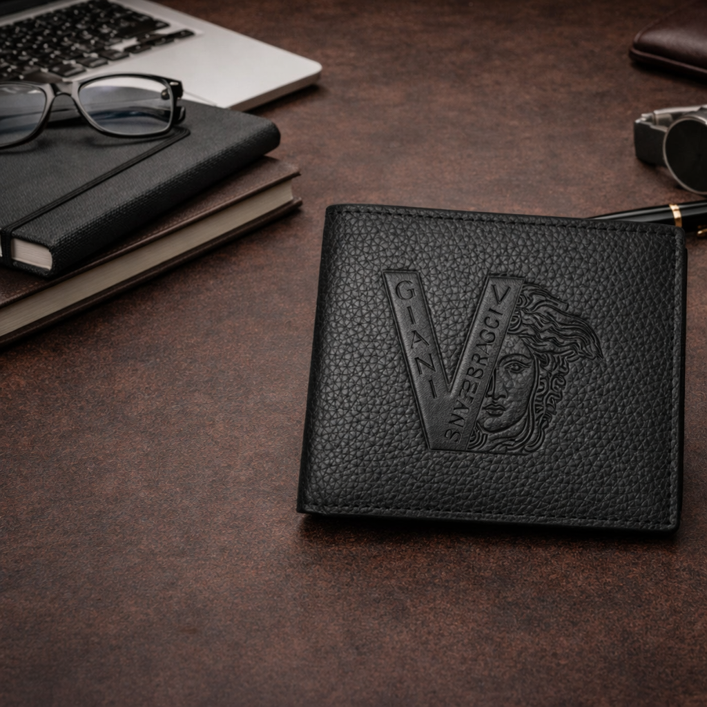 Luxury Leather Versace Wallet with Box - PocketHub Special edition