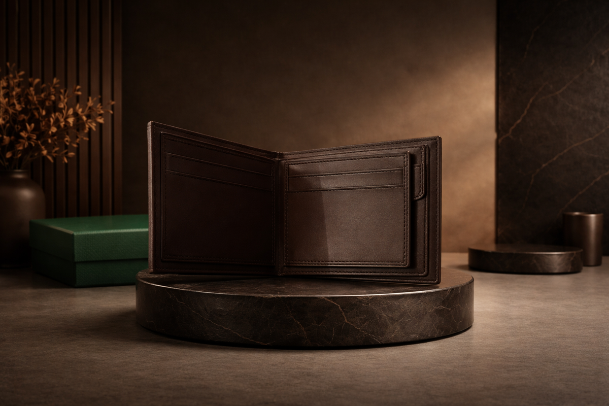 Classic Leather Burberry Wallet with Box