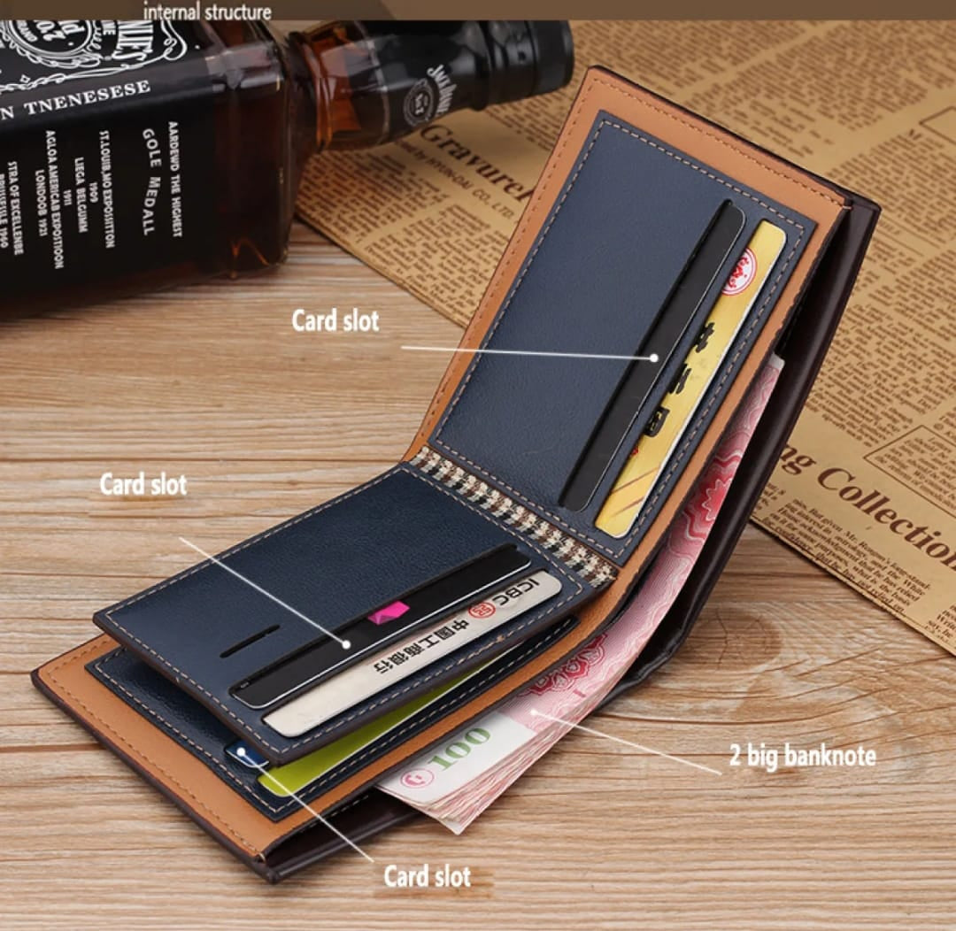 Best PU Leather Wallet + Free Key Chain