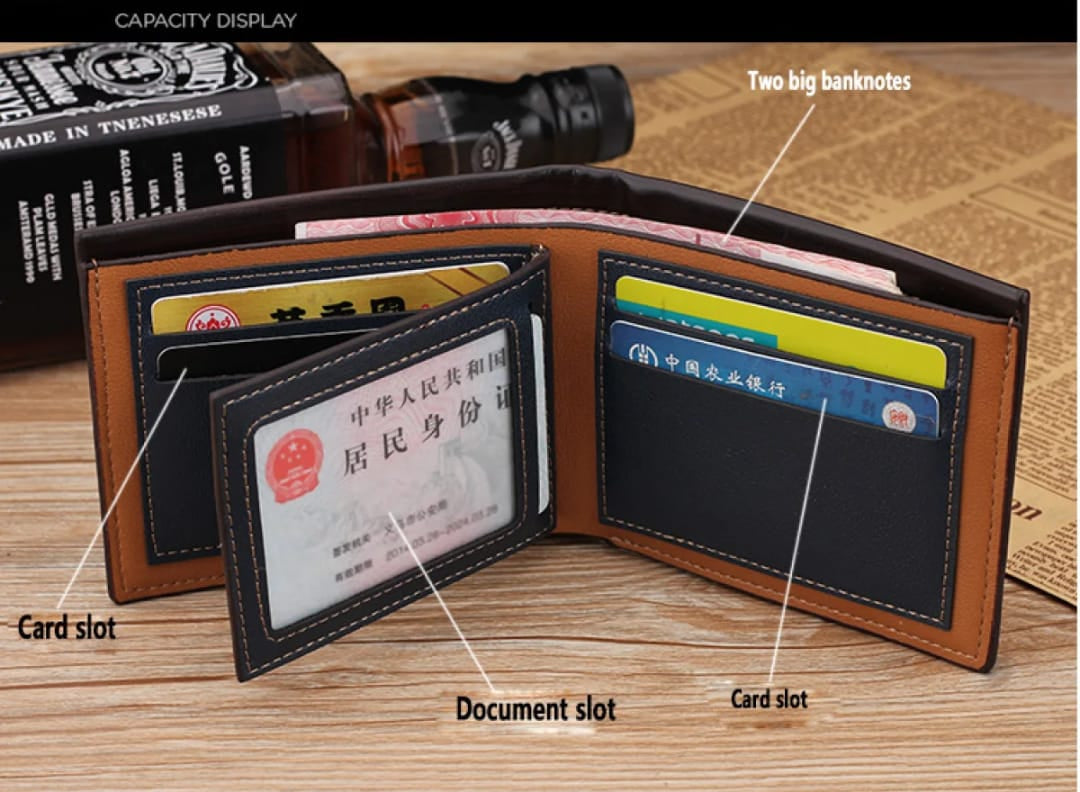 Best PU Leather Wallet + Free Key Chain