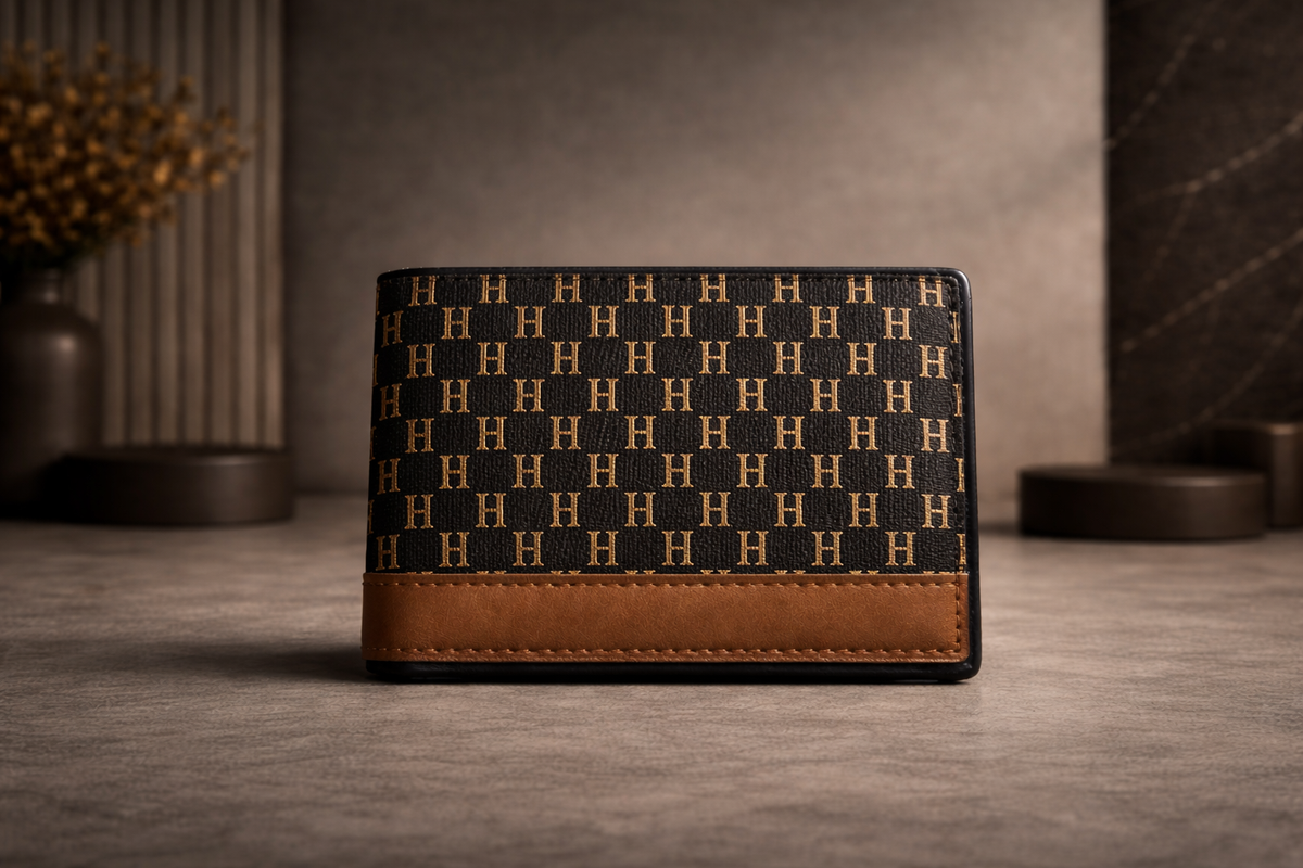 Classic H Leather Wallet with Box - Pockethub Classic Edition