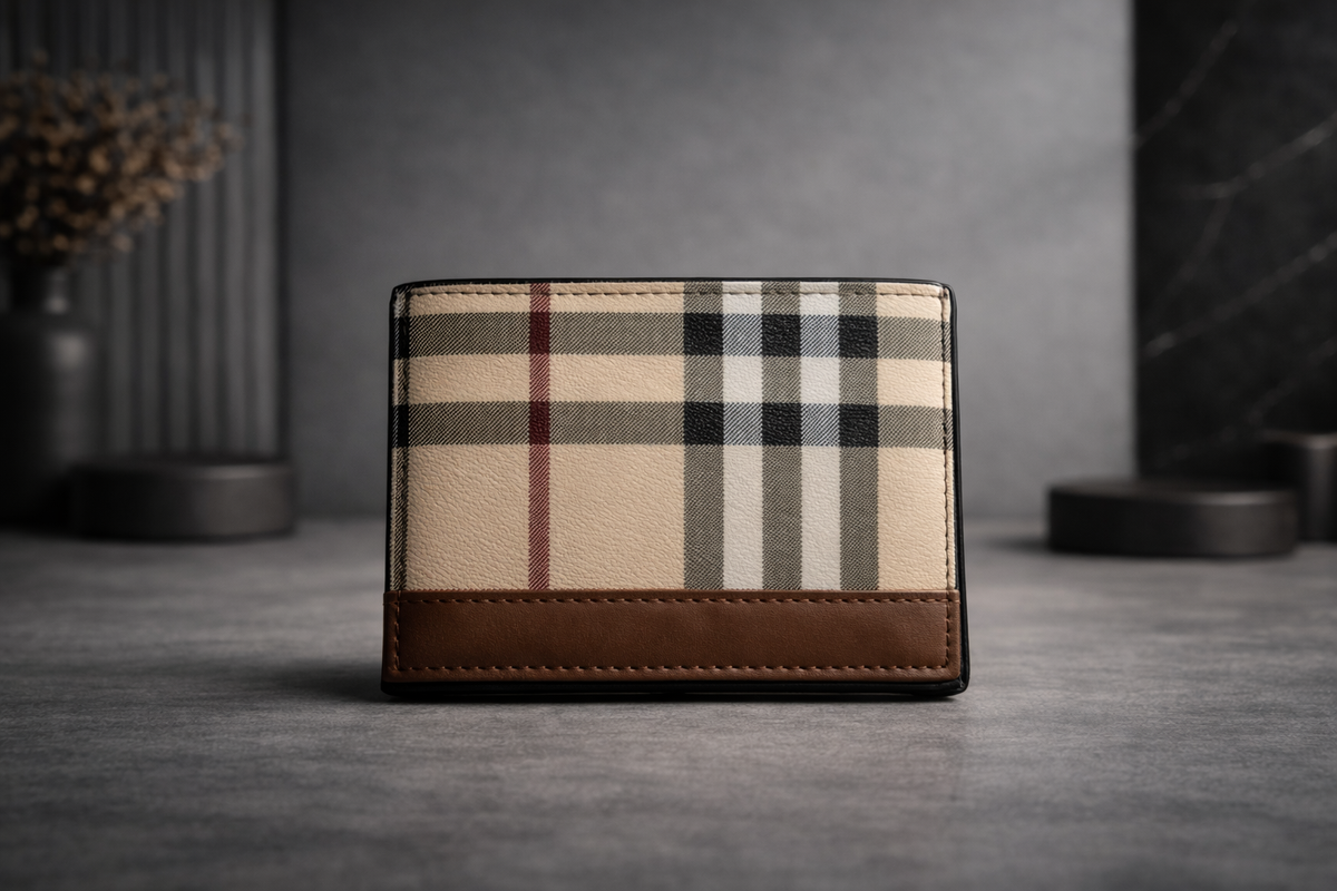 Classic Leather Burberry Wallet with Box
