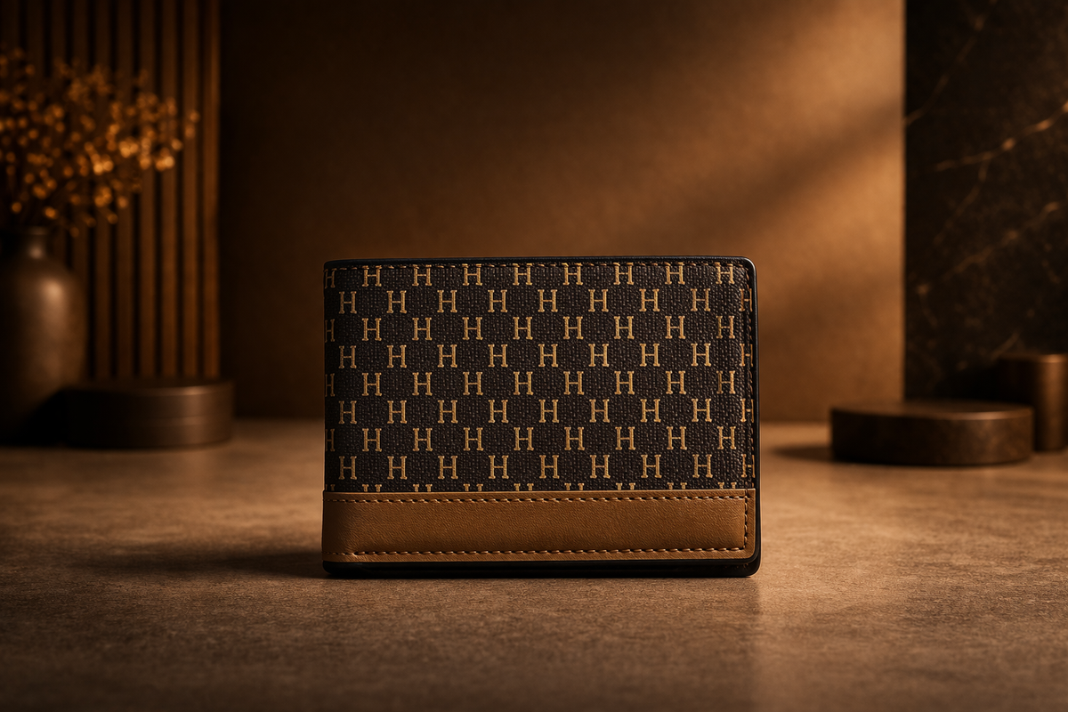 Classic H Leather Wallet with Box - Pockethub Classic Edition