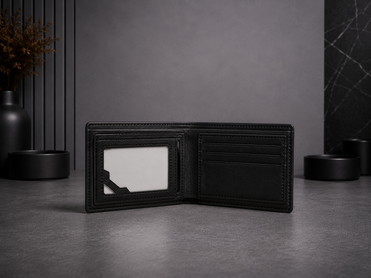 Classic Leather B Wallet with Box - Pockethub Classic Edition