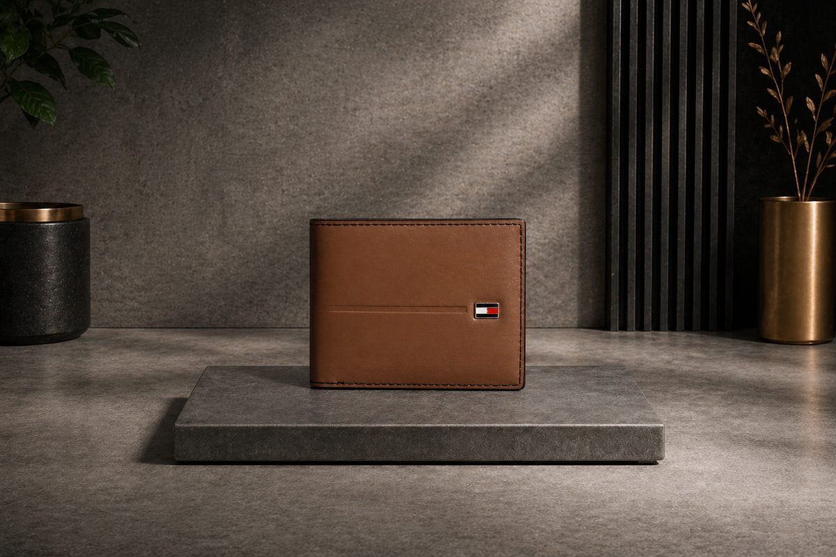 Luxury Leather Tommy Hilfiger Wallet with Box - PocketHub Special edition