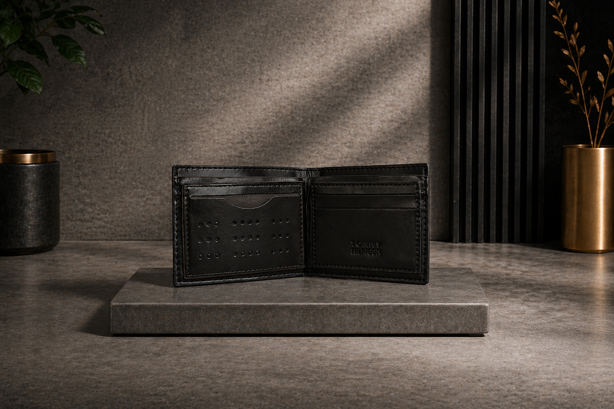 Luxury Leather Tommy Hilfiger Wallet with Box - PocketHub Special edition