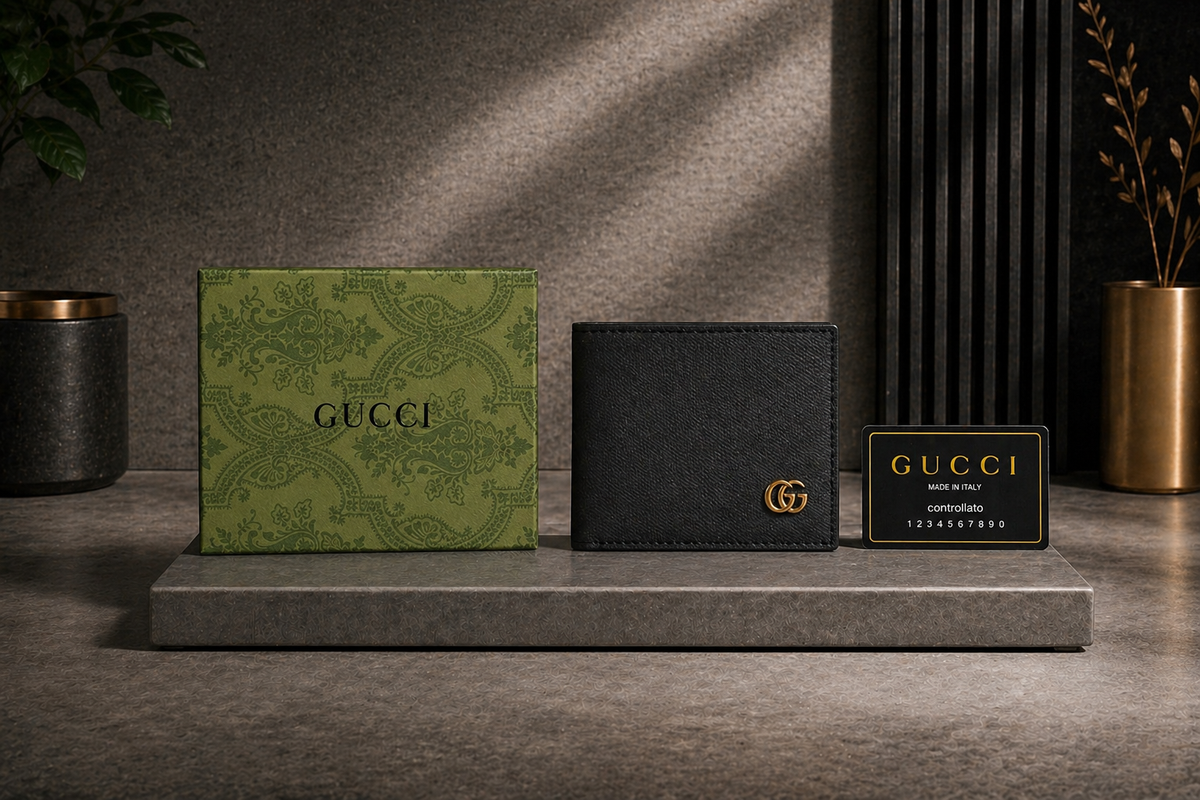 Luxury Leather Gucci Wallet with Box - PocketHub Special edition