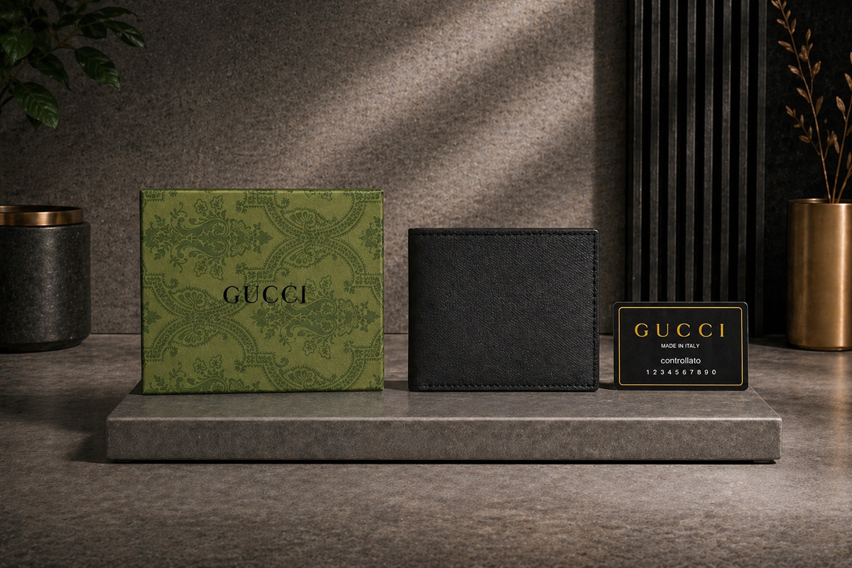 Luxury Leather Gucci Wallet with Box - PocketHub Special edition