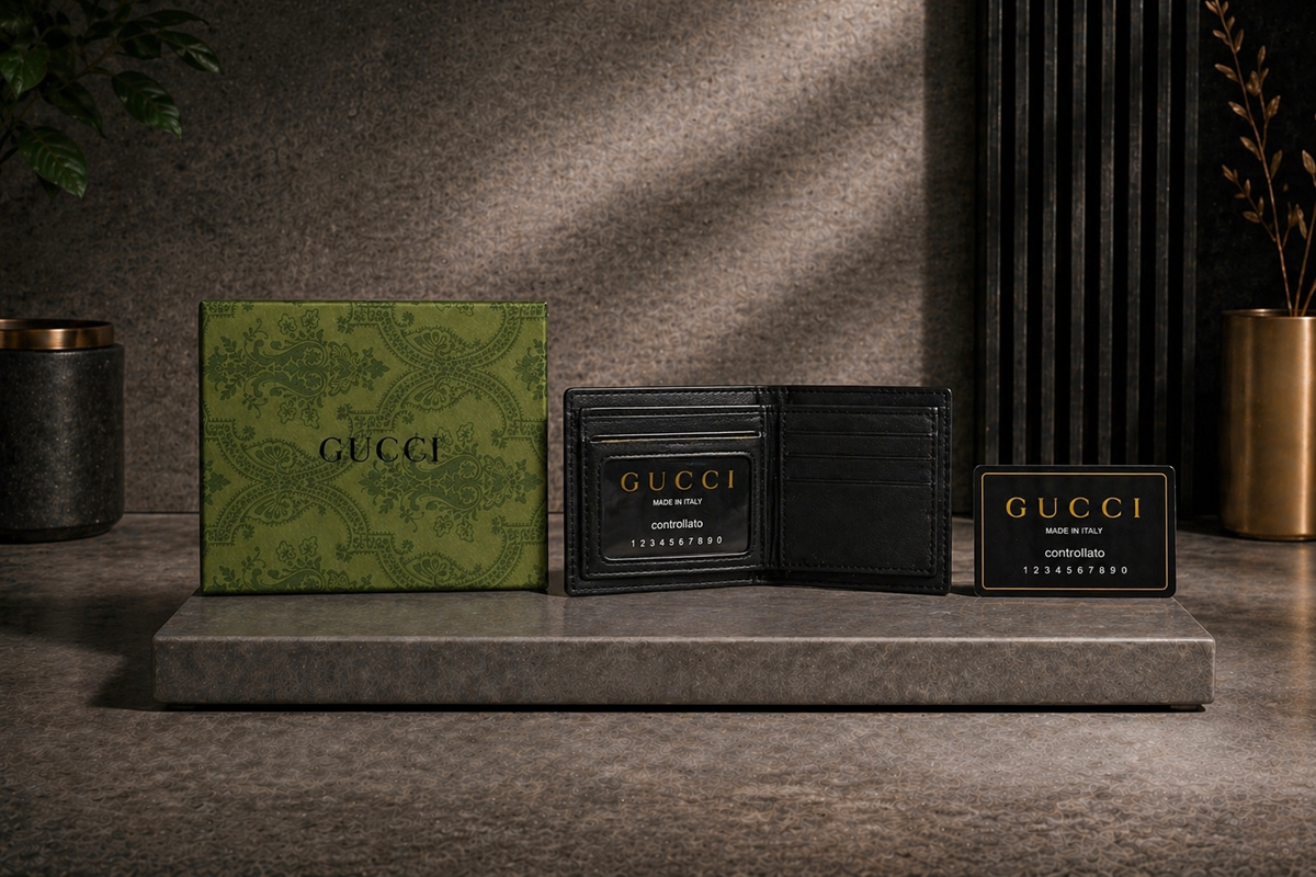Luxury Leather Gucci Wallet with Box - PocketHub Special edition