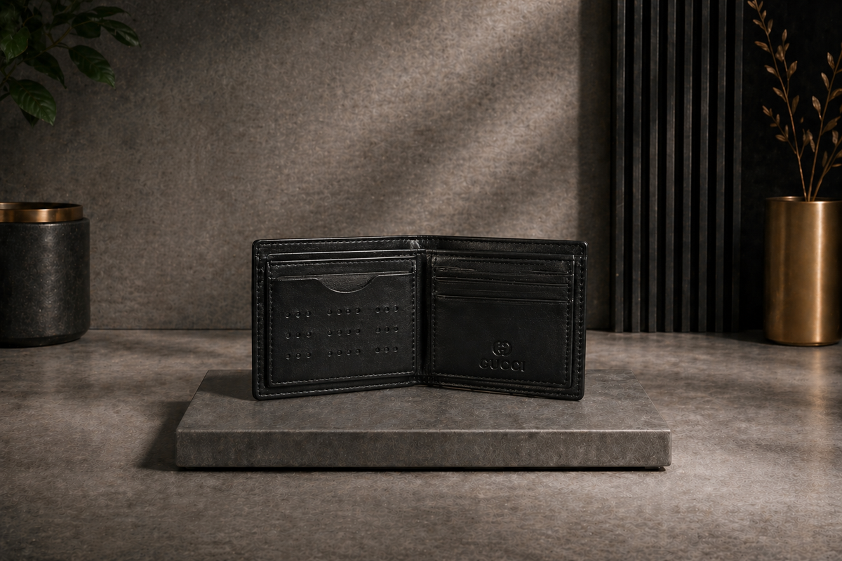Luxury Leather Gucci Wallet with Box - PocketHub Special edition