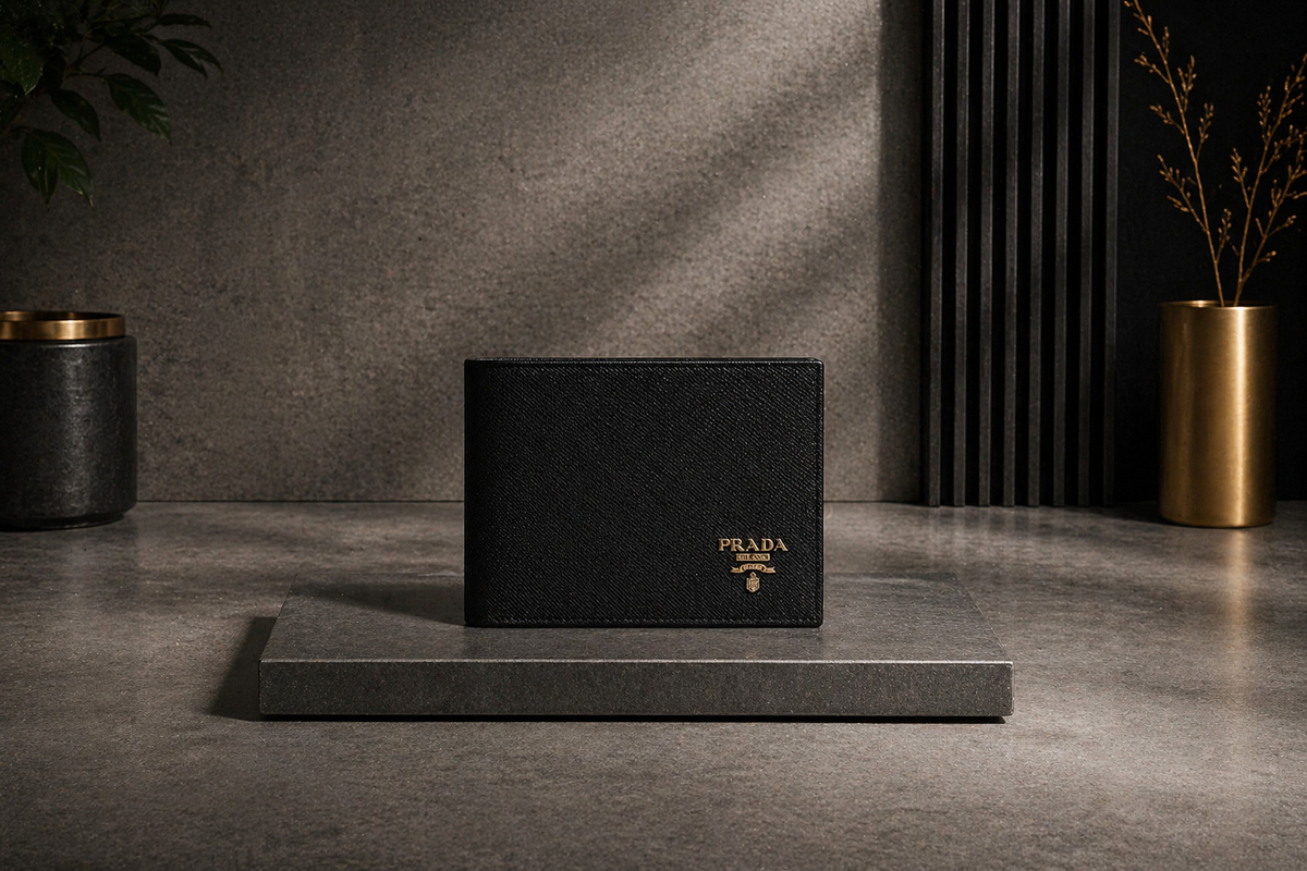 Luxury Leather Prada Wallet with Box - PocketHub Special edition