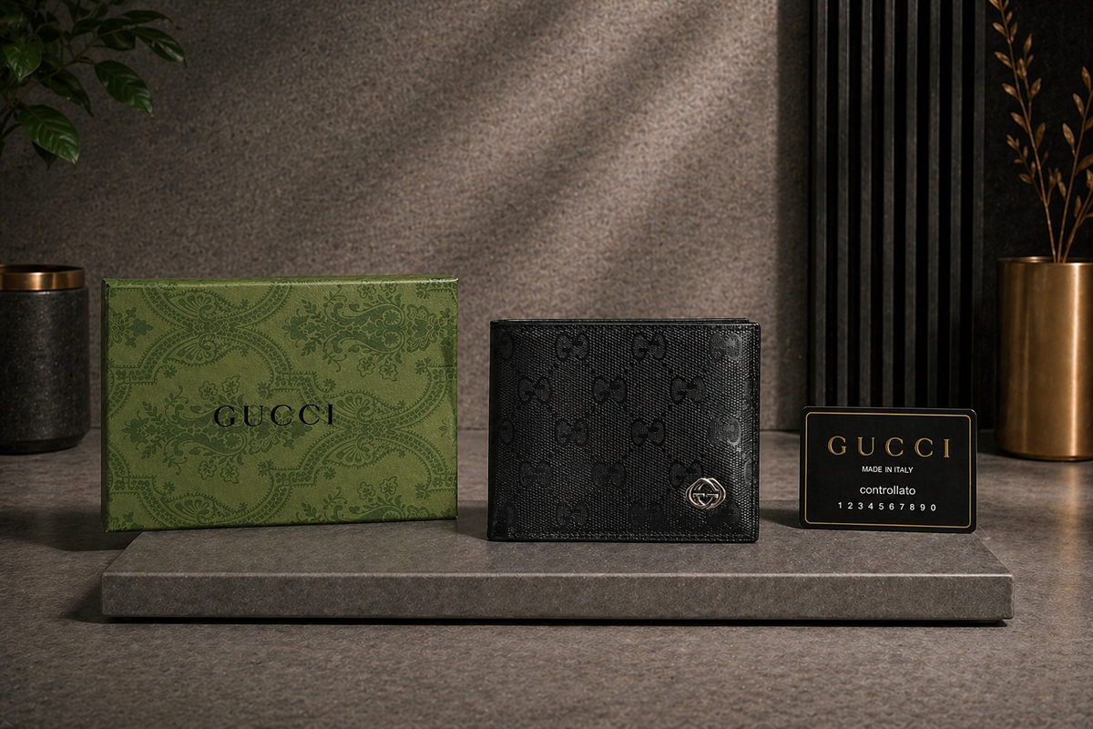 Luxury Leather Gucci Wallet with Box - PocketHub Special edition