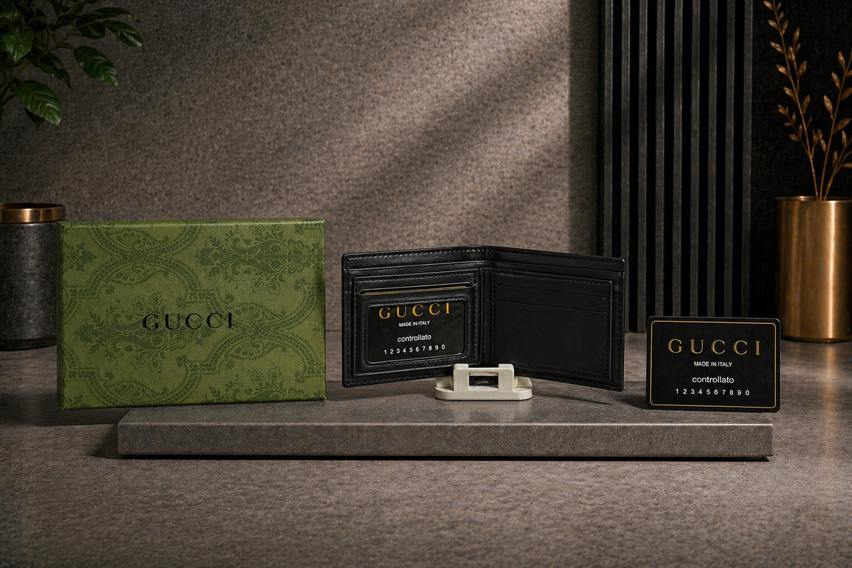 Luxury Leather Gucci Wallet with Box - PocketHub Special edition