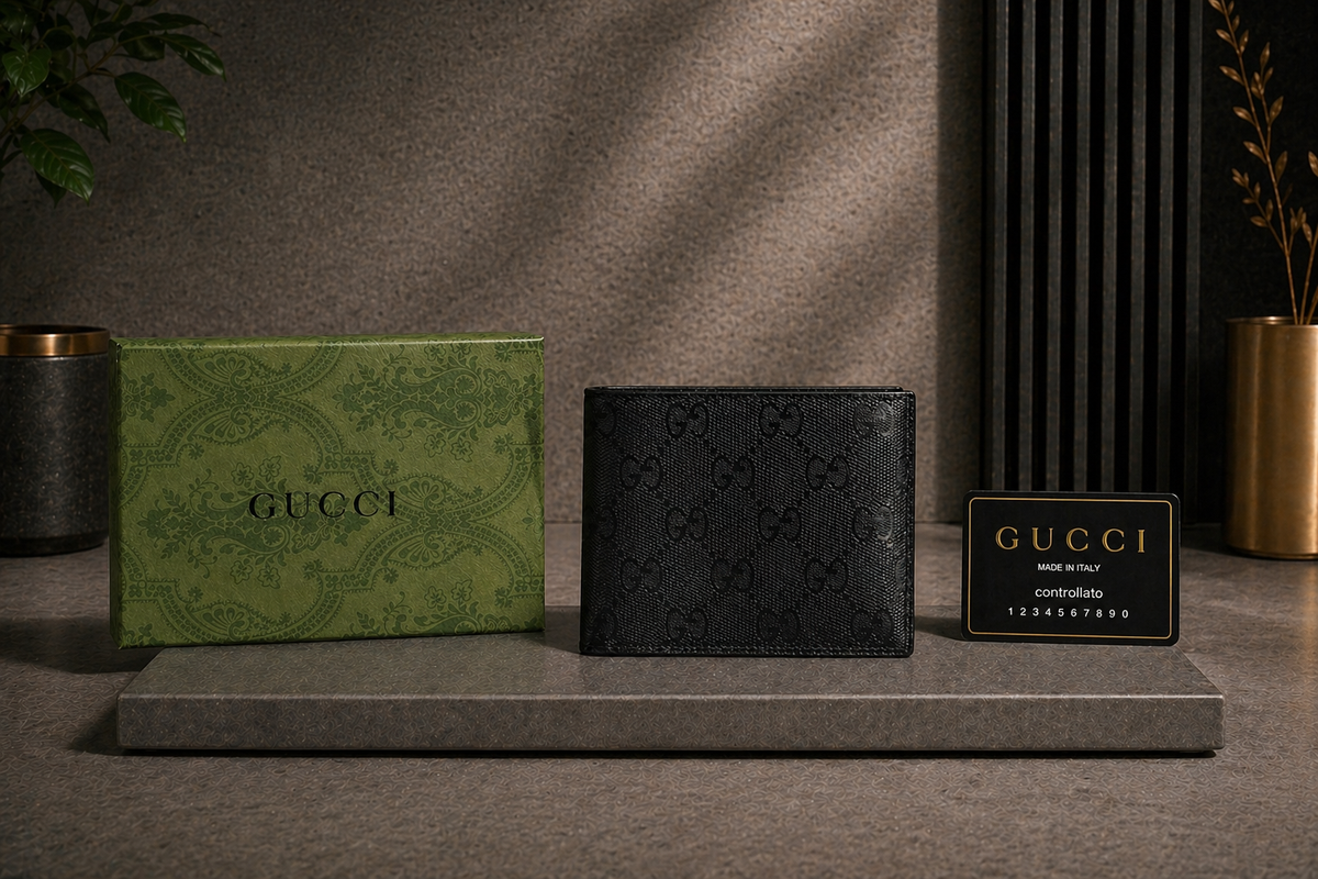Luxury Leather Gucci Wallet with Box - PocketHub Special edition