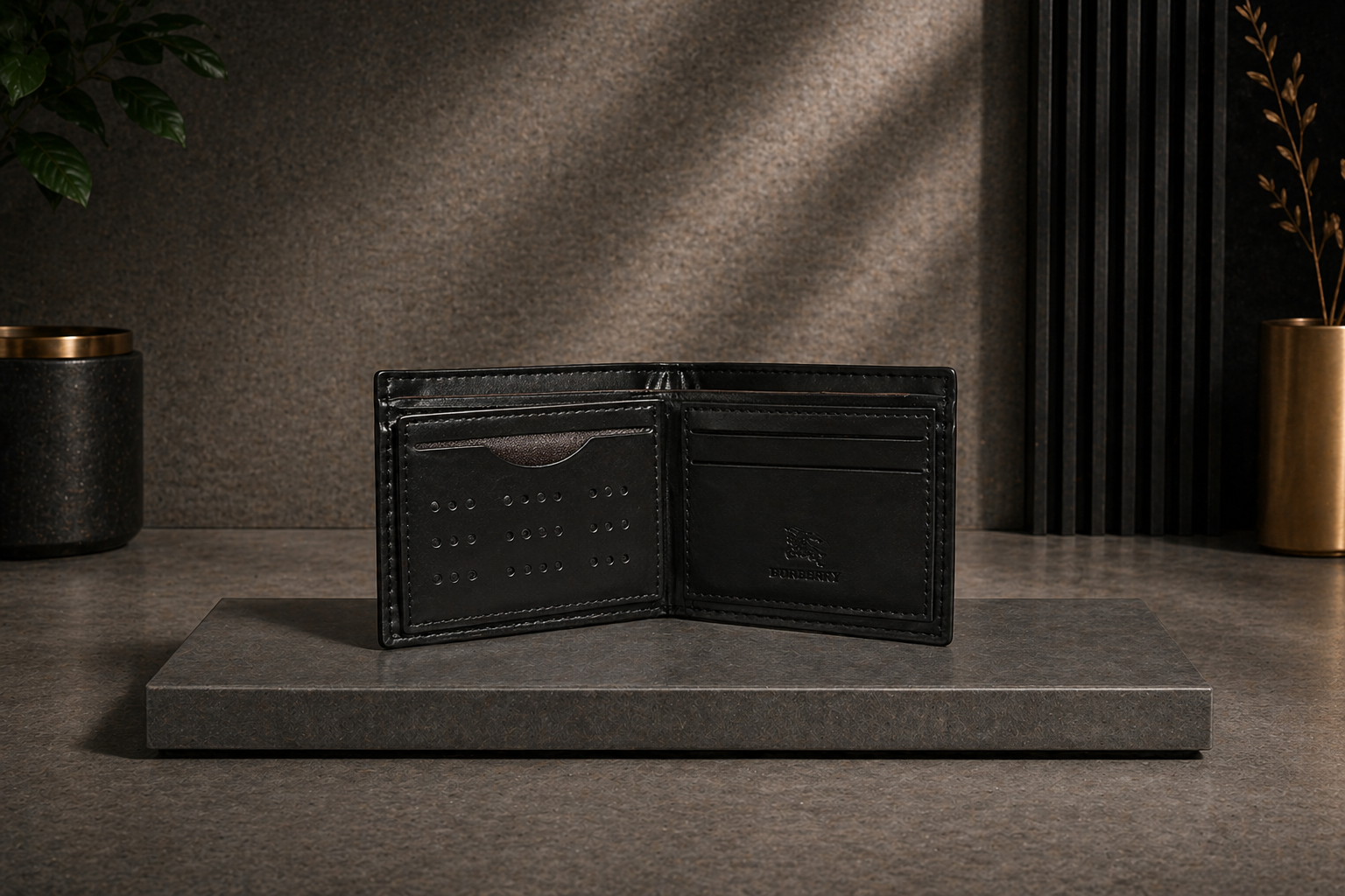 Luxury Leather Burberry Wallet with Box - PocketHub Special edition