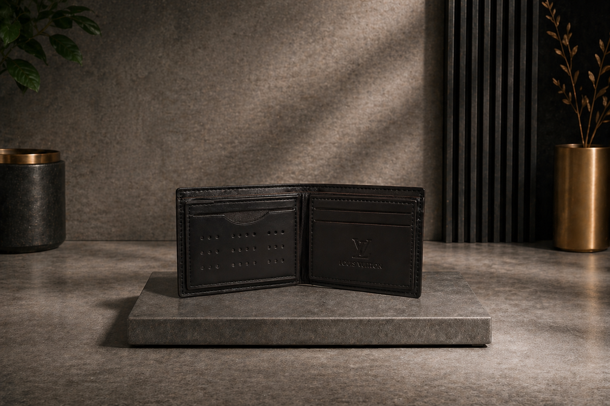 Luxury Leather LV Wallet with Box - PocketHub Special edition