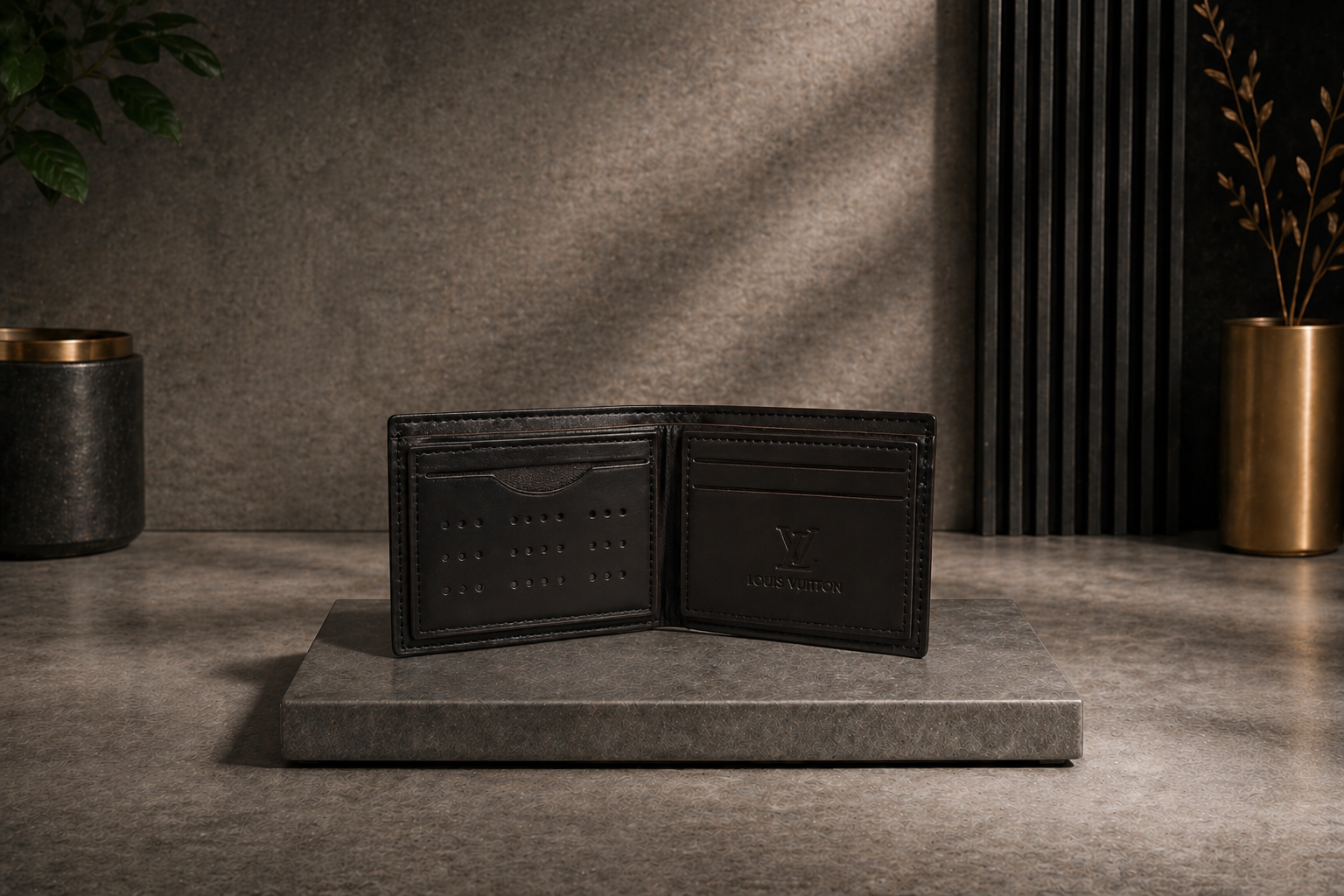 Luxury Leather LV Wallet with Box - PocketHub Special edition