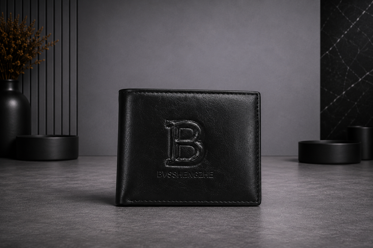 Classic Leather B Wallet with Box - Pockethub Classic Edition