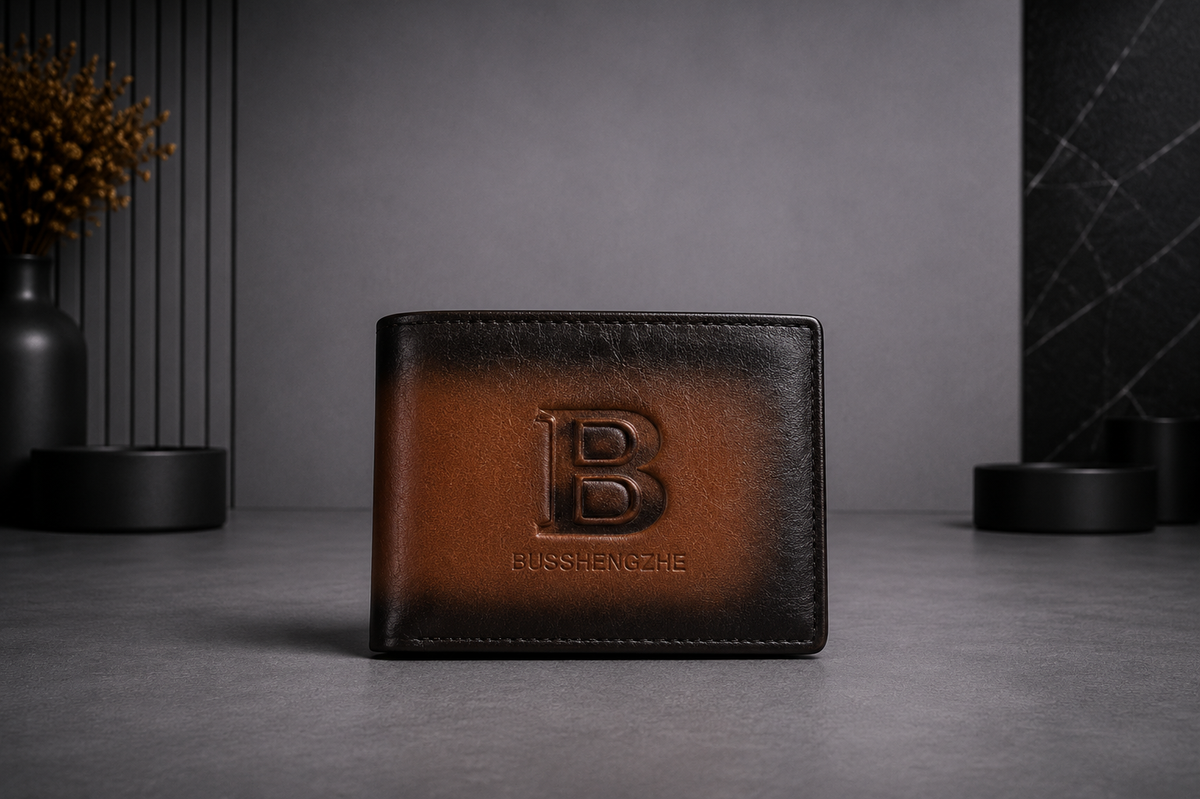 Classic Leather B Wallet with Box - Pockethub Classic Edition