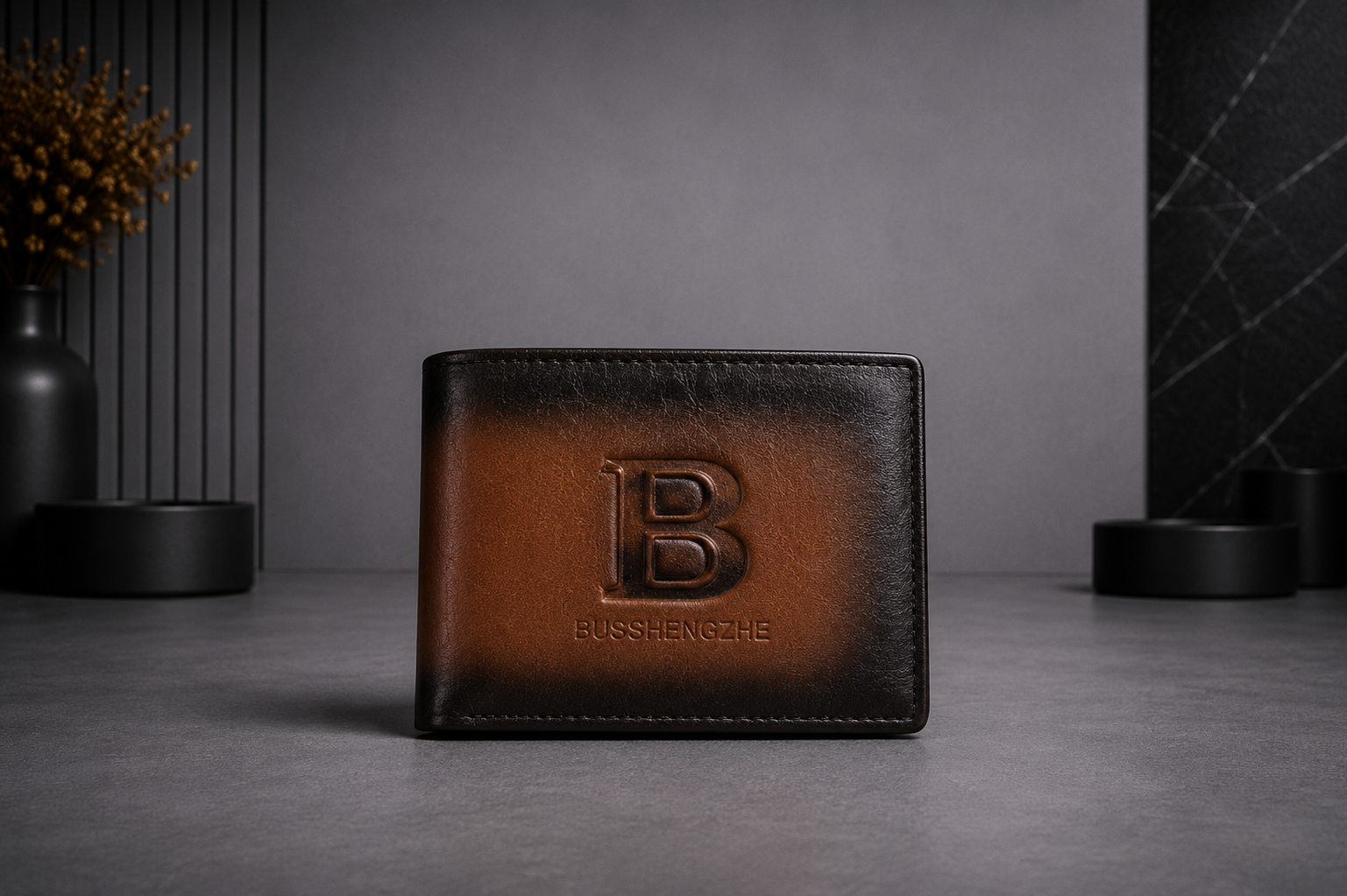 Classic Leather B Wallet with Box - Pockethub Classic Edition