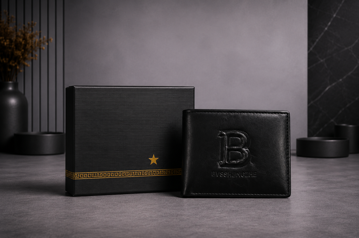 Classic Leather B Wallet with Box - Pockethub Classic Edition
