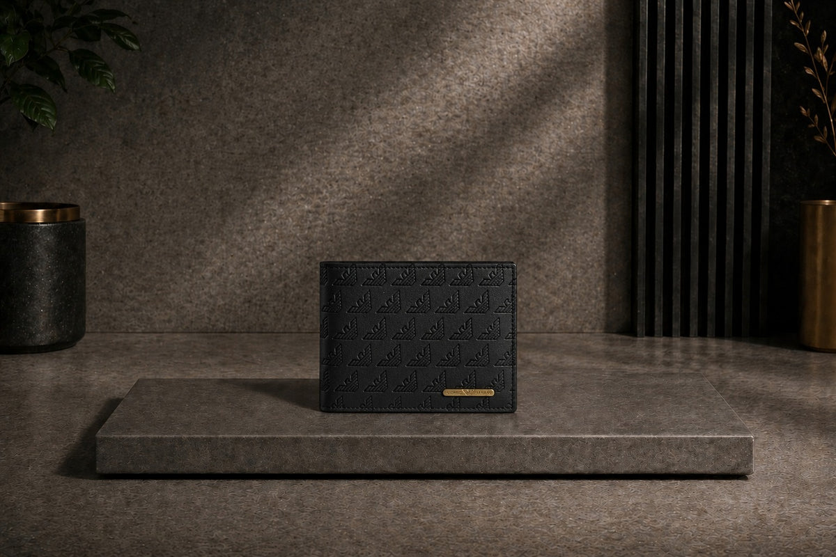 Luxury Leather Armani Wallet with Box - PocketHub Special edition