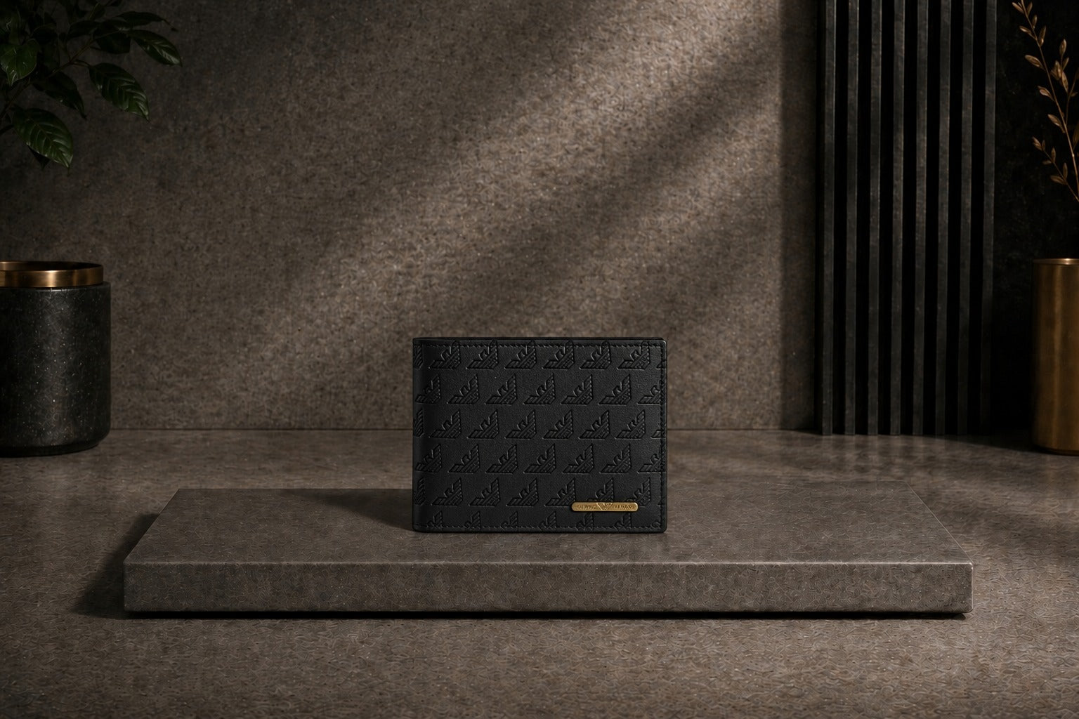 Luxury Leather Armani Wallet with Box - PocketHub Special edition