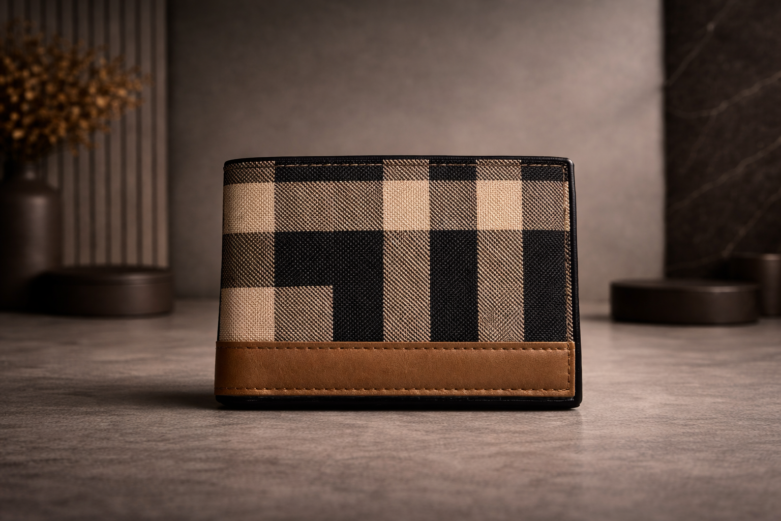 Classic Black Burberry Leather Wallet with Box