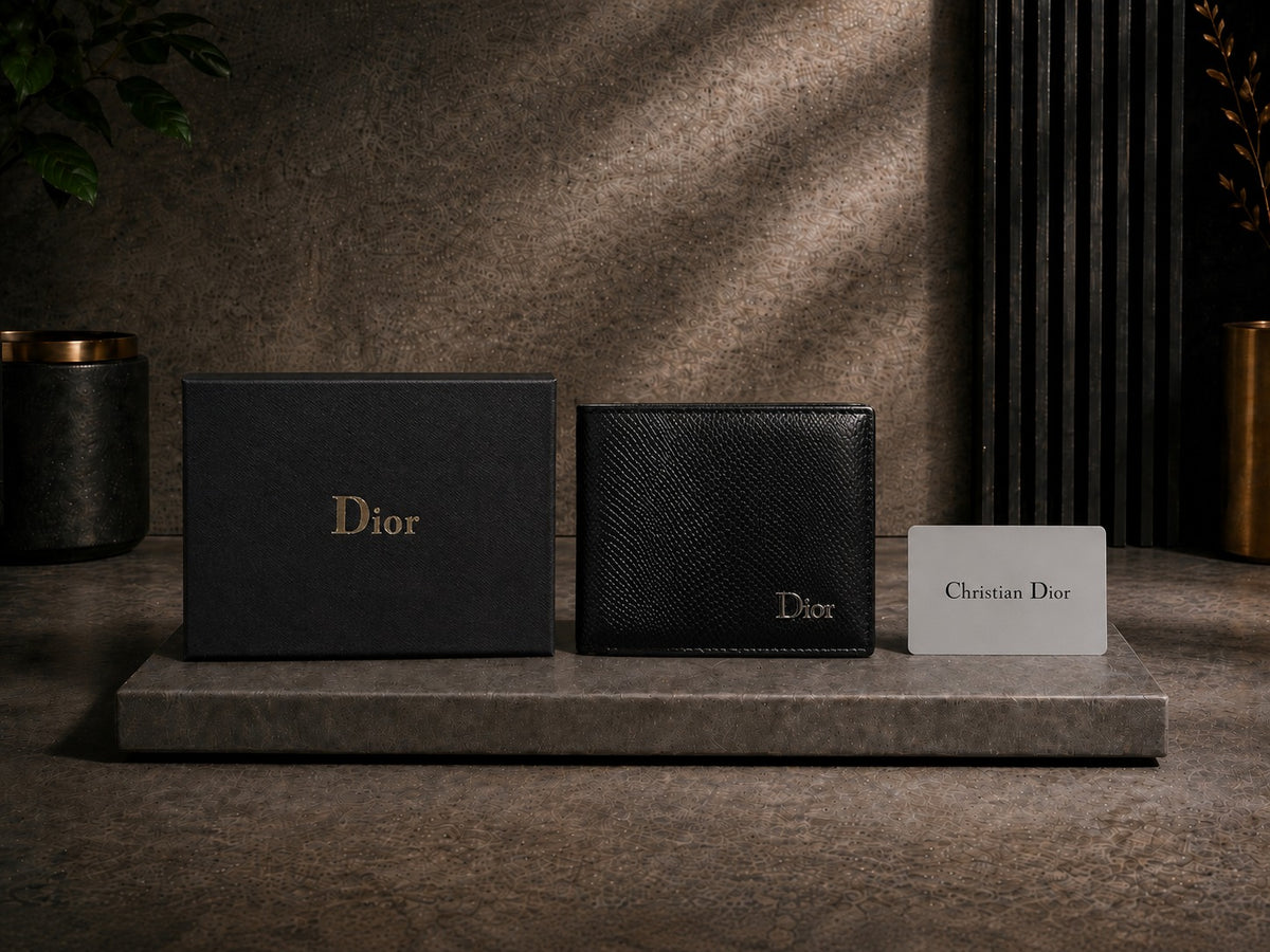 Luxury Leather Dior Wallet with Box - PocketHub Special edition