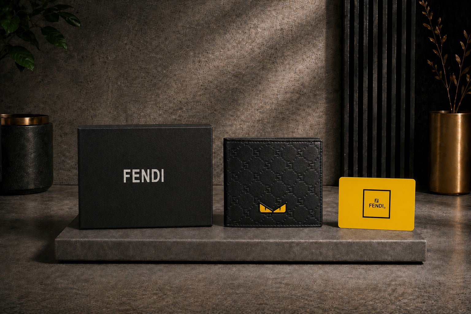Luxury Leather Fendi Wallet with Box - PocketHub Special edition