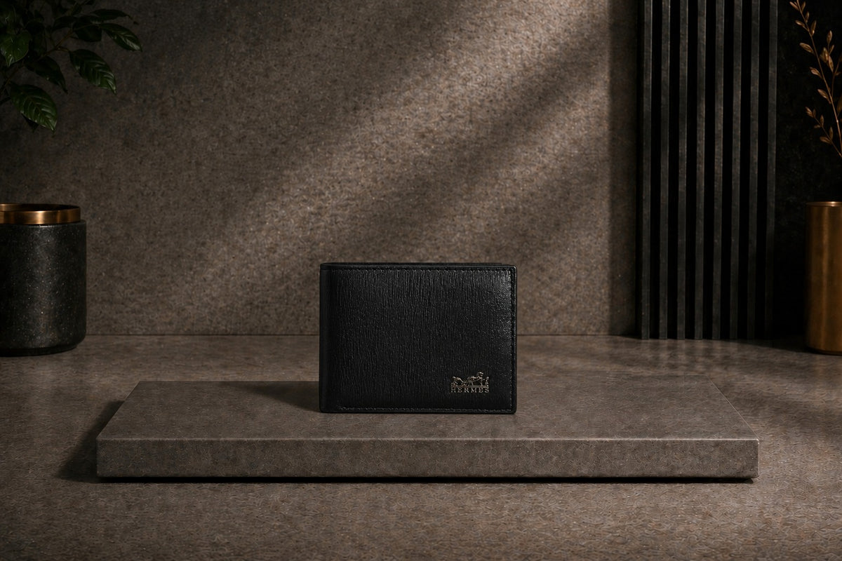 Luxury Leather Hermes Wallet with Box - PocketHub Special edition