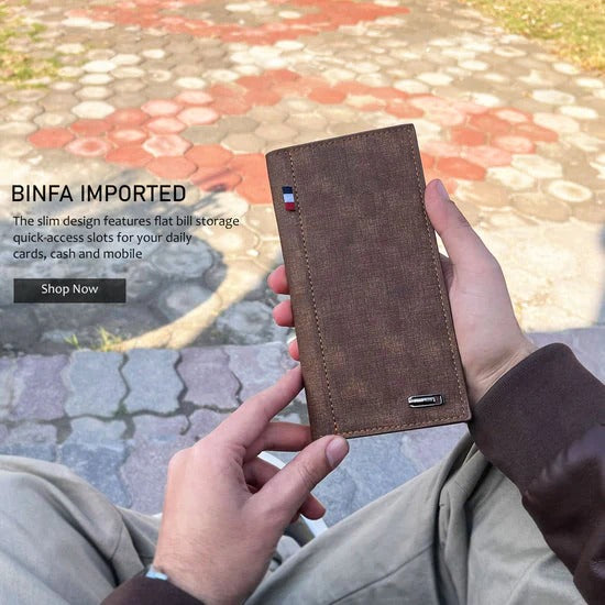 Binfa Imported Long Slim Wallet