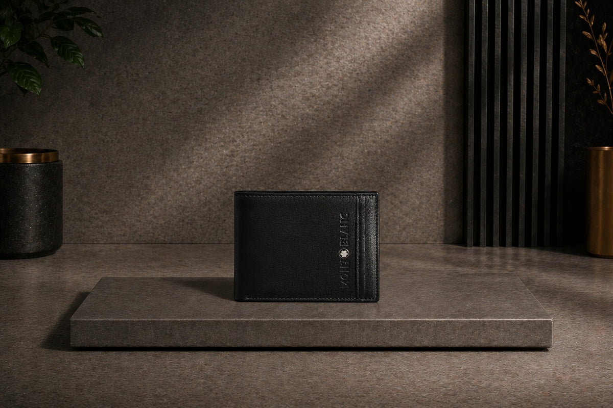 Luxury Leather Montblanc Wallet with Box - PocketHub Special edition