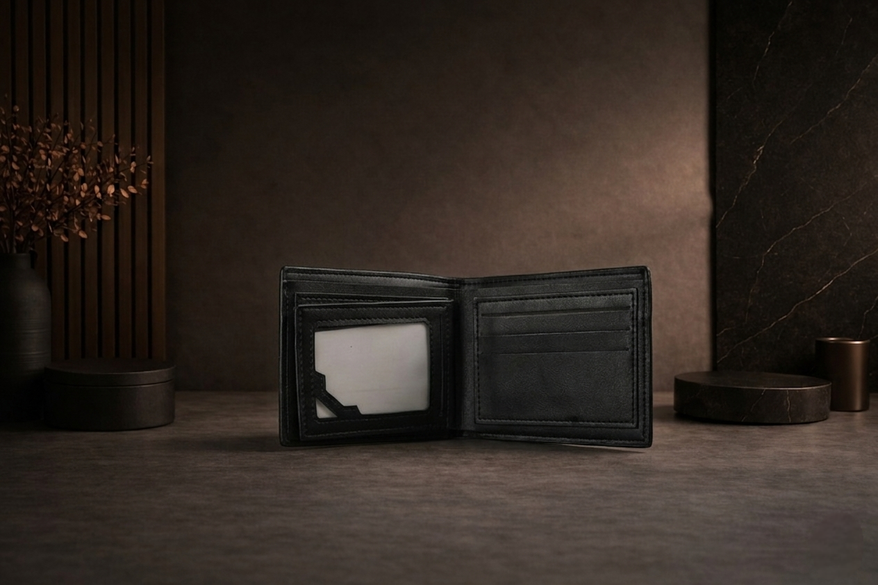Classic Leather Eagle Wallet With Box