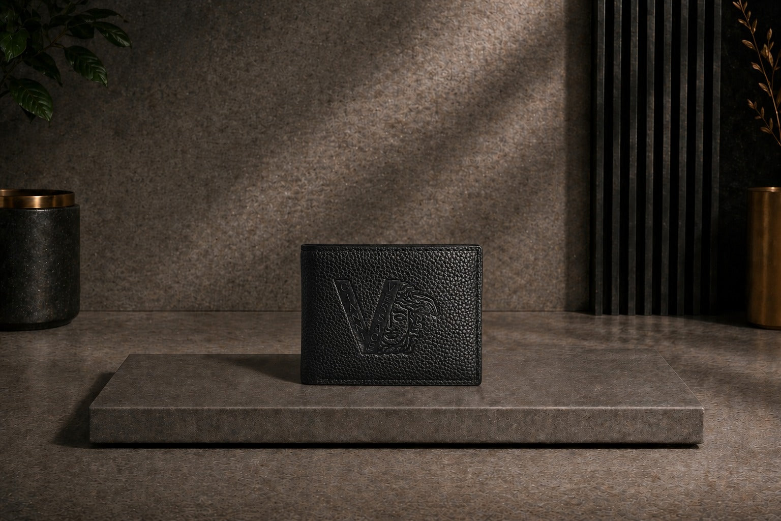 Luxury Leather Versace Wallet with Box - PocketHub Special edition