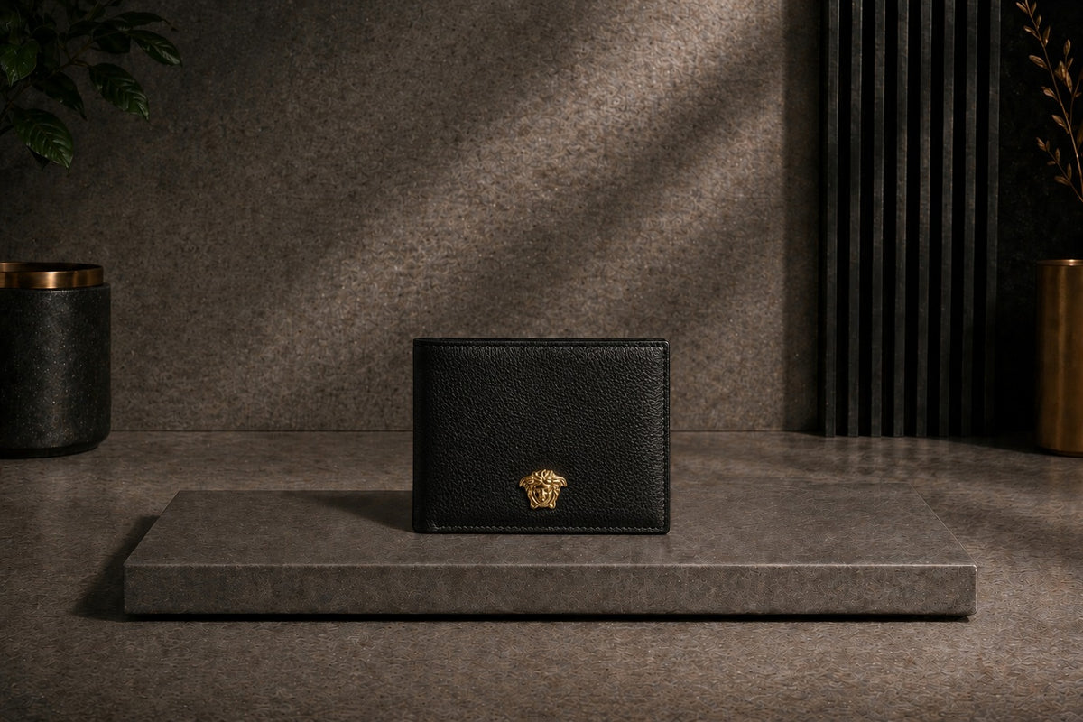 Luxury Leather Versace Wallet with Box - PocketHub Special edition