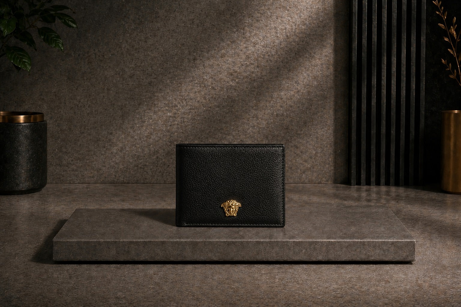 Luxury Leather Versace Wallet with Box - PocketHub Special edition